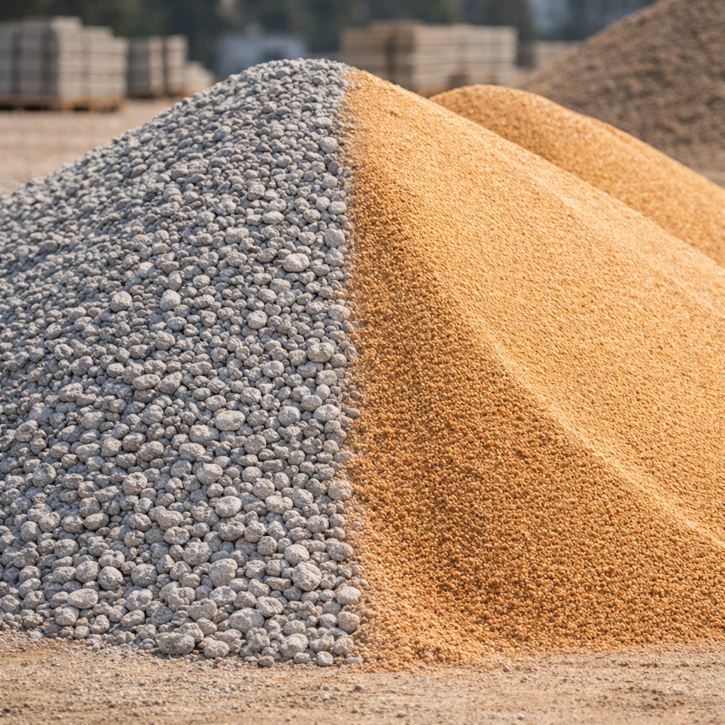 well-graded construction sand